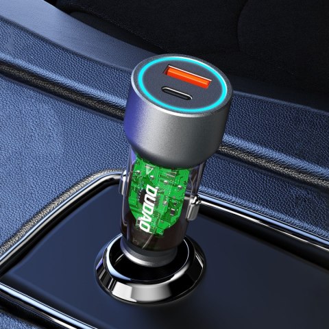 Ładowarka samochodowa R4T 30W USB-A USB-C - szara