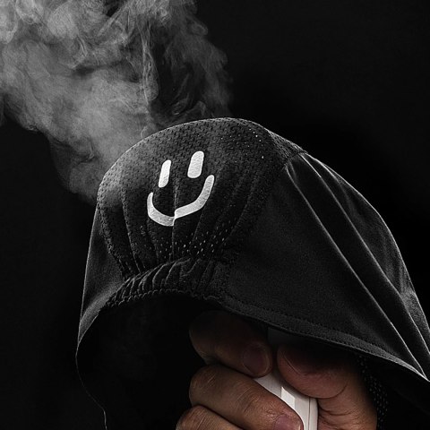 Czapka rowerowa kolarska z daszkiem - czarna