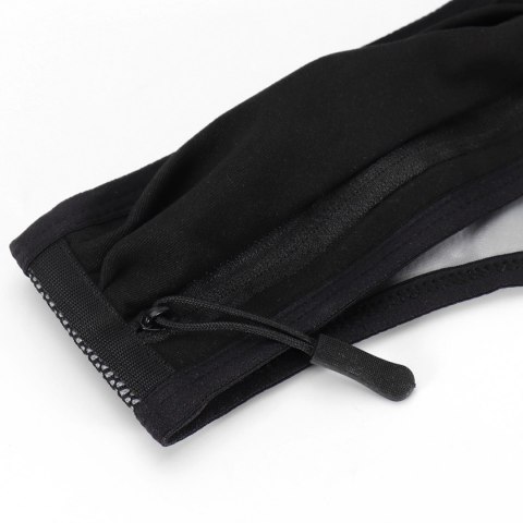 Kamizelka odblaskowa do biegania z kieszeniami - czarna