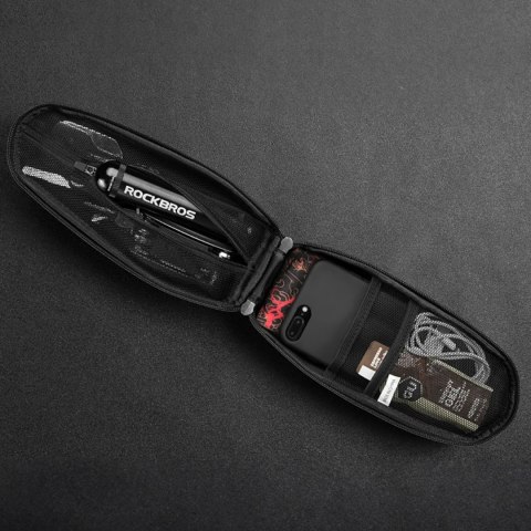 Torba rowerowa mocowana na kierownicę lub ramę 3l B62-1 - czarna