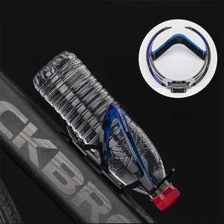 Uchwyt rowerowy na bidon butelkę - czarno-niebieski