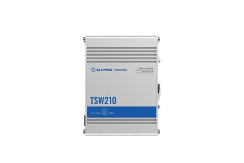 Przełącznik niezarządzalny TSW210 Switch 2xSFP 8xGbE DIN RAIL Back Panel