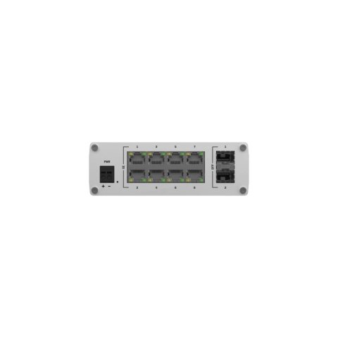 Przełącznik niezarządzalny TSW210 Switch 2xSFP 8xGbE DIN RAIL Back Panel