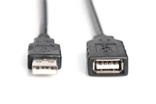 Kabel przedłużający USB 2.0 HighSpeed Typ USB A/USB A M/Ż aktywny, czarny 10m Digitus