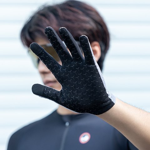 Rękawiczki rowerowe oddychające pełne rozmiar S - szare