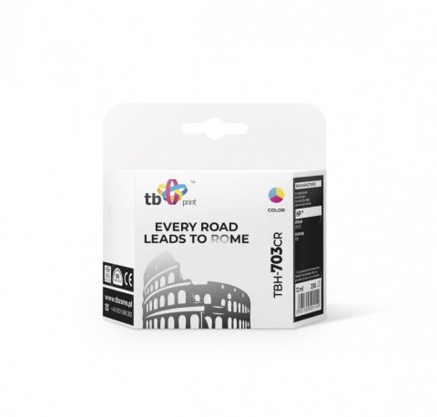 Tusz do HP DJ D730/F735 (HP nr 703 CD888AE) TBH-703CR Kolor ref. TB Print