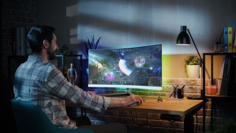 Monitor 34 cale 34M2C5501A Curved VA 180Hz HDMIx2 DP HAS Ambiglow