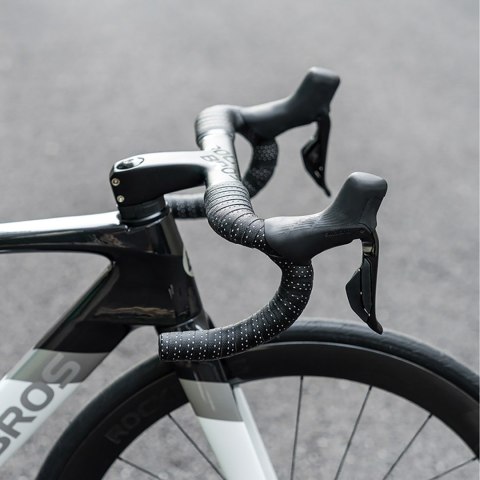 Owijka na kierownicę rowerową z pianki EVA wzór Power - biała