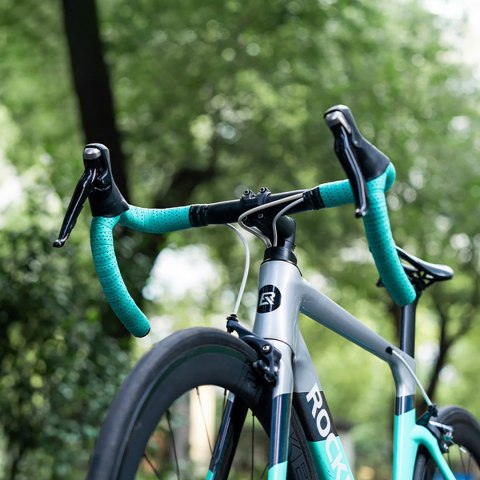 Owijka na kierownicę rowerową z pianki EVA wzór Power - czarna