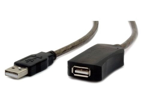 Przedłużacz USB 2.0 typu AM-AF 5m aktywny czarny Gembird