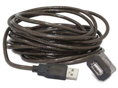 Przedłużacz USB 2.0 typu AM-AF 5m aktywny czarny Gembird