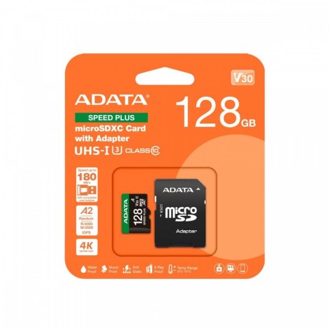 Karta pamięci microSD Speed Plus 128GB UHS1 U3 V30 A2 180/160 MB/s