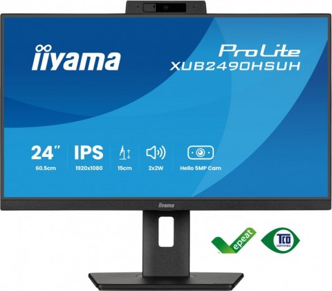 Monitor 24 cale XUB2490HSUH-B2 IPS,FHD,CAM,MIC,HDMI,DP