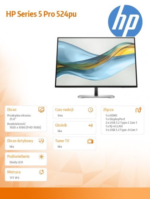 Monitor S5 Pro 524pu FHD USB-C 9D9V7AA#ABB