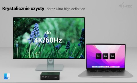 Stacja dokująca Thunderbolt 5 Quattro Display Docking Station 5x USB 2.5 GLan Power Delivery 140W