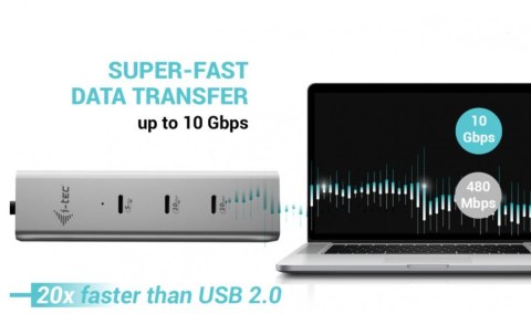 HUB USB-C Charging Metal 5 port with USB-C video 8K + Power Delivery 85W