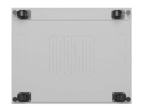 Szafa instalacyjna rack stojąca 47U 800x1000 szara drzwi przeszkolne LCD ( flat pack) V2