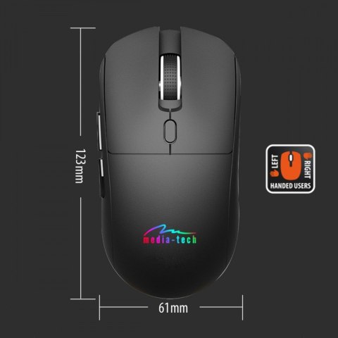 Bezprzewodowa mysz 2w1 (BT/RF)SILENT&RECHARGE
