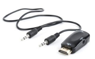 Adapter HDMI-A(M)->VGA(F)+Audio Gembird