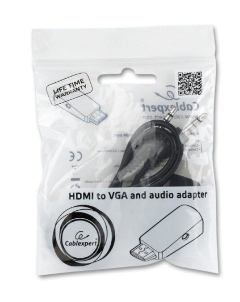 Adapter HDMI-A(M)->VGA(F)+Audio Gembird