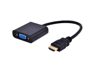 Adapter HDMI-A(M)->VGA (F)+Audio na kablu Gembird