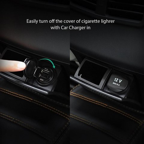 CC-S1 Mini ładowarka samochodowa 2xUSB AiPower 4.8A 24W AUKEY