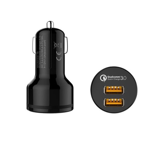CC-T8 ultraszybka ładowarka samochodowa 2xUSB Quick Charge 3.0 6A 36W AUKEY