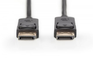 Kabel połączeniowy DisplayPort z zatrzaskami 4K 60Hz UHD Typ DP/DP M/M czarny 2m Digitus