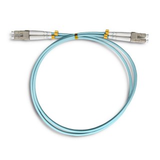 Patchcord światłowodowy LC/UPC-LC/UPC | MM | 50/125 | OM3 | 1m Qoltec