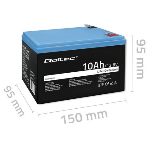 Akumulator LiFePO4 | 12.8V | 10Ah | 128Wh | BMS