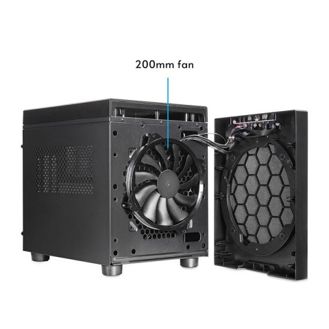 Obudowa CI-03B-OP mATX The Cube czarna