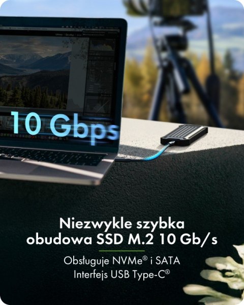 Obudowa M.2 NVMe i SATA USB 3.2 Gen 2, 10 Gbit/s IB-1827MCP-C31