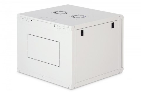 Szafa sieciowa wisząca Dynamic 19" 9U rack 474x600x600mm, drzwi szyba, szara, niezłożona, 60kg