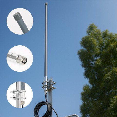 Antena LoRa | 12dBi | dookólna | zewnętrzna | włókno szklane | 868 MHz | 1.5m
