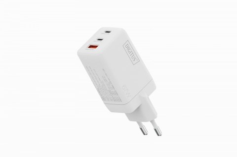 Ładowarka sieciowa GaN II 67W | 2x USB-C, 1x USB-A | PD 3.0, QC 3.0 | Biała