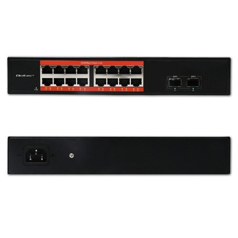 Przełącznik sieciowy SWITCH Gigabit Ethernet | 16x RJ45 | 2x SFP | 1000 Mb/s