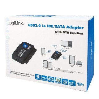 Adapter USB 3.0 do IDE/ SATA z funkcja OTB LogiLink