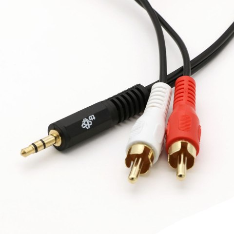 Kabel 3,5mm Mini Jack - 2x RCA M/M (chinch) 1,5m TB