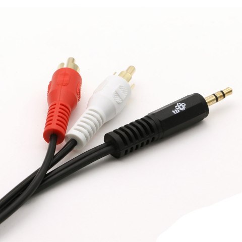 Kabel 3,5mm Mini Jack - 2x RCA M/M (chinch) 2,5m TB