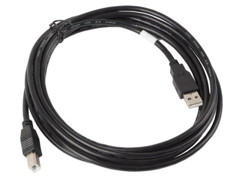 Kabel USB 2.0 AM-BM 1.8M czarny Lanberg