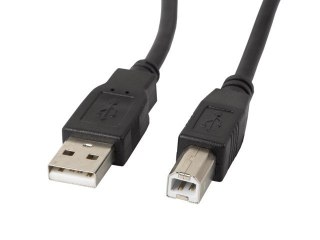 Kabel USB 2.0 AM-BM 3M Ferryt czarny Lanberg