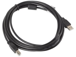 Kabel USB 2.0 AM-BM 3M Ferryt czarny Lanberg