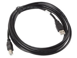 Kabel USB 2.0 AM-BM 3M czarny Lanberg