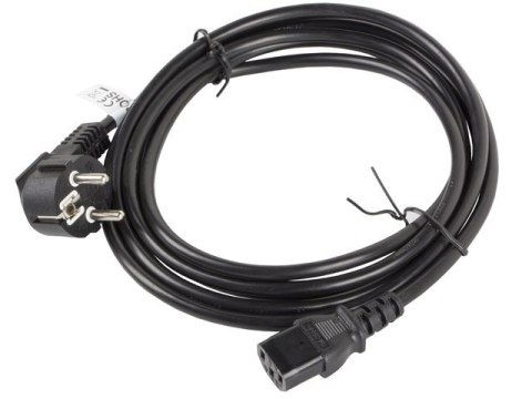 Kabel zasilający CEE 7/7 - IEC 320 C13 VDE 3M czarny Lanberg