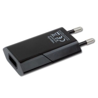 Ładowarka sieciowa USB 5V 1A czarna Techly