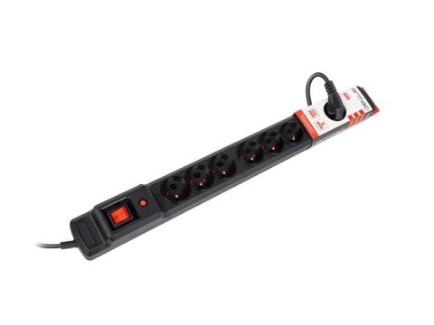 Listwa przeciwprzepięciowa Multi M9 1.5m czarna (9 gniazd) Armac