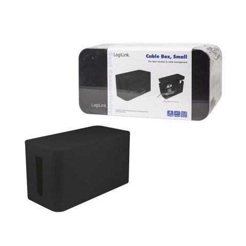 Organizer kabli Cable Box, czarny LogiLink