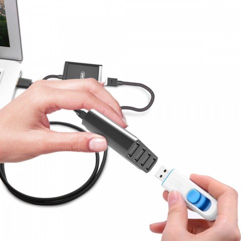 Przedłużacz USB2.0 over IP 4xUSB; 60m; Y-2516 Unitek