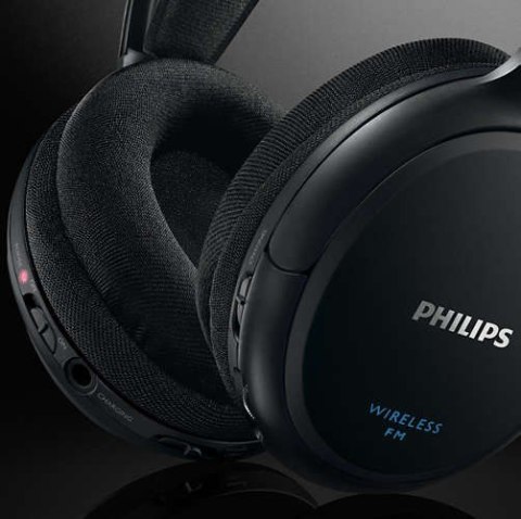Słuchawki bezprzewodowe SHC5200 czarne Philips