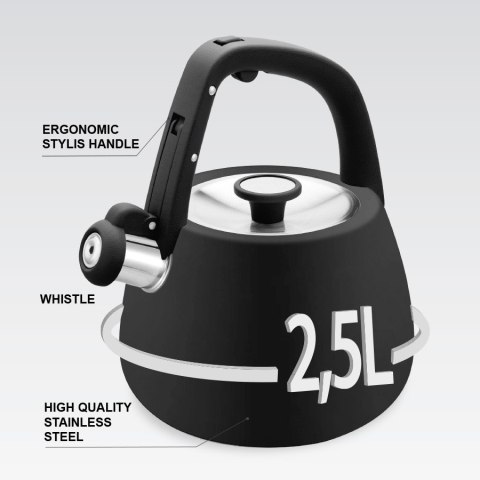 Czajnik nieelektryczny 2,5 l MR-1318-BLACK